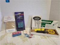 Group of pool and darts supplies
