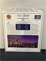 New York Quarter & Stamp Collection