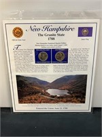 New Hampshire Quarter & Stamp Collection