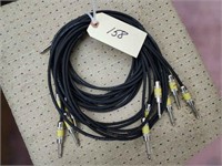 Straight to Straight Cables 7-8 ft   Qty 6