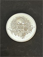 Skull 1 Oz Silver Round