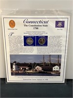 Connecticut Quarter & Stamp Collection