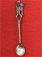 Sterling Silver Cat Salt Spoon4.62 Grams
