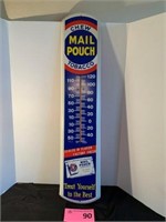 Mail Pouch Tobacco Metal Thermometer