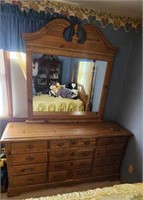 Lowboy Dresser With Mirror (matches 68 & 70)