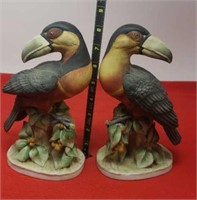 Hand Painted Lefton China Toucan Birds