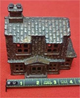 Cast Iron Colonel House Coin Bank