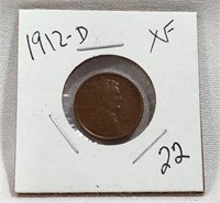1912-D Cent XF