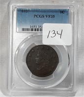 1827 Cent PCGS VF 35