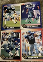 Lot of 4 COWBOYS 91 Score Trading Cards