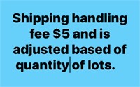 Shipping Handling Fees