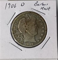 1906D US Barber Half Dollar