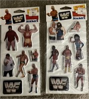 Rare Vintage WWF 80’s WWF Wrestling Puffy Stickers