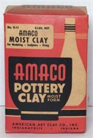 Vtg Sealed Box Of AMACO Pottery Clay (5Lb)