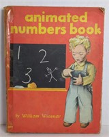 Vtg Animated Number Book