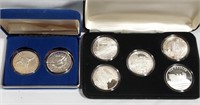 Seven One Ounce .999 Silver Rounds