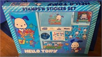 very rare Sanrio “hello tippy” stamps & sticker se