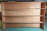 Wood Bookcase/Storage Shelving (96"×12"×65")