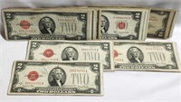 40 Two Dollar Notes-Old Style