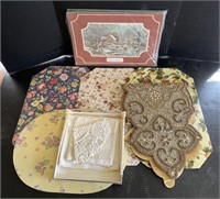 Lot w/ Table Mats And Doilies 
Appr 17.5 in - 35