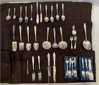 Lot w/ Community Plate Silverware Set And