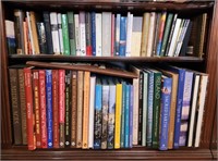 2 shelves of Books Includes Travel, Spiritual,