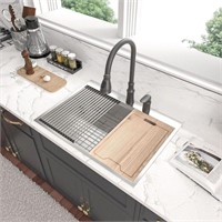 Kichae Workstation Drop-in Stainless Steel Sink