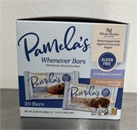 NEW! Pamela's Whenever Bars 20ct exp. 12.19.23