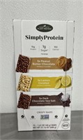 NEW! SimplyProtein Bars 15 ct DAMAGED exp 09.28.23