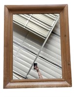 Light Wood Framed Mirror