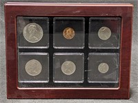 Set 1968 Canadian Coins in Individual Cases