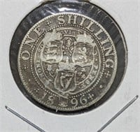 1896 Great Britain Silver Shilling
