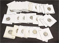 Assortment of Canadian Silver 10-Cent Dime Coins