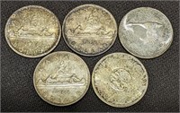 1963 - 1967 Canadian Silver $1 Dollar Coin