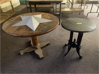 Large Round Table & Small Round Table w/Glass