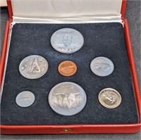 1967 Canadian Centennial Coin Set With Sterling Me