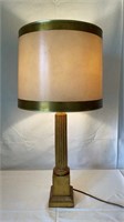Antique Borghese Lamp w/ Shade 
Wooden Base