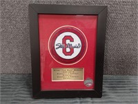 Framed Embroidered Stan the Man Musial Emblem