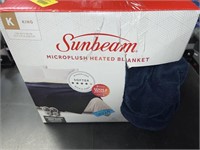 Sunbeam micro plush heated blanket