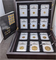 Stunning 12Pc. U.S. Gold Type Coin Set - $1 to $20