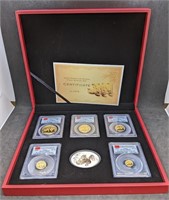 2010 Prestige Panda Gold 5 Coin Set - First Strike