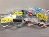3 pair of safety glasses