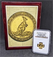 2012 Australia Perth Mint 1/4 Oz Gold PF 70 UC
