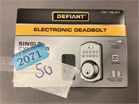 Defiant electronic deadbolt
