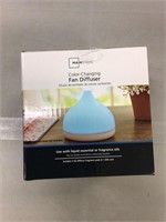 Color changing fan diffuser