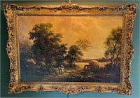 Original 19th Century Oil on Canvas Landscape
