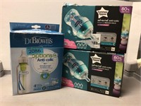Dr. Brown’s Anti-colic bottles & tommee tippee