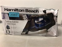 Hamilton Beach retractable cord iron (Box damage)