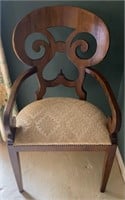 Walnut Accent Chair by A.C Bidermayer