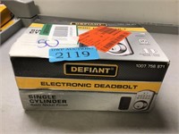 Defiant Electronic Deadbolt single cylinder